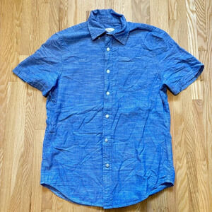 St John's Bay Men’s Casual Button Up Short Sleeve 100% Cotton Shirt